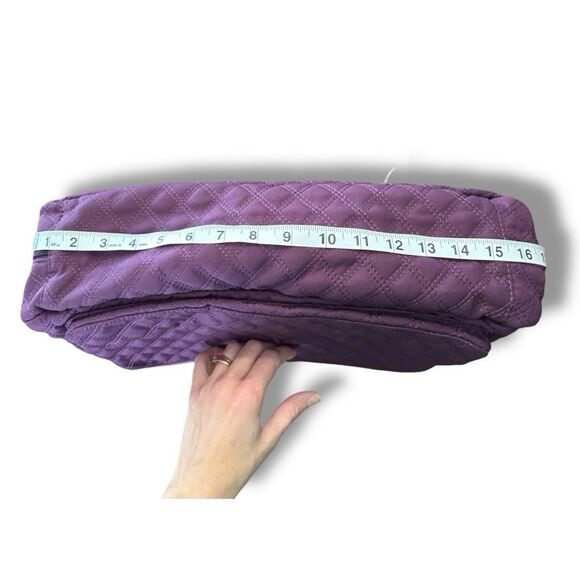 Thirty One Tote Double Take Tote Quilted Diamonds Travel Bag Purple - Picture 6 of 16